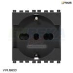 PRESA 2P+T 16A UNIVERSALE GRIGIO