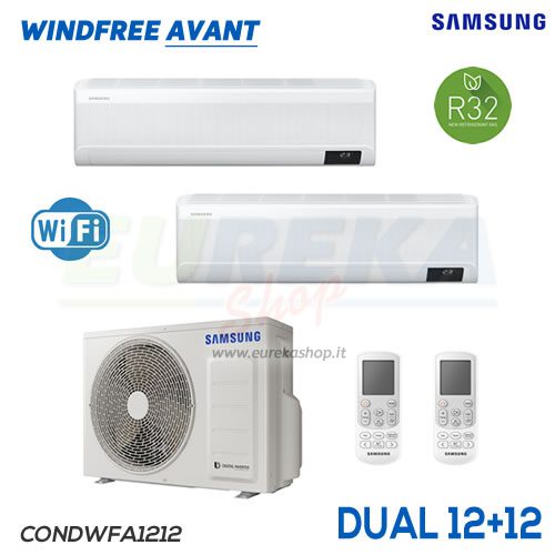 19474 CONDIZIONATORE SAMSUNG WINDFREE AVANT DUAL 12+12