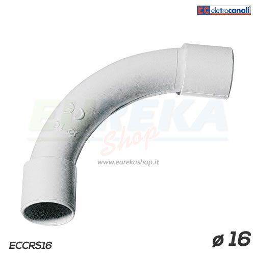 Curva 90° raggio stretto d.16