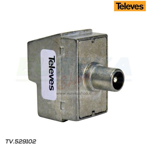 19715 PRESA ANTENNA TERMINALE TV/SAT, 0DB CONNETTORE TIPO IEC MASCHIO