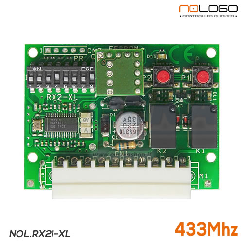 Radioricevitore 2ch fix-Hcs innesto 433,92 MHz per centrali S9 / S12 / S19