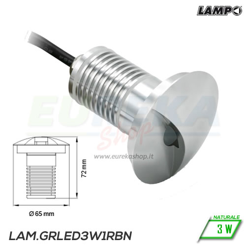 20753 FAR. CARR INC. 12V 3W IP67 1RAGGIO 4000K