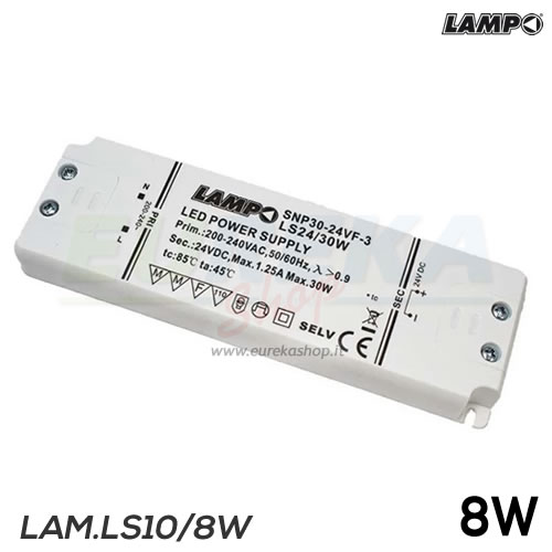 19785 CONVERTER 8W 230V-12V TERMOPL.