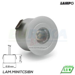 MINI FARETTO LED INCASSO 12V 0.8W 4000K