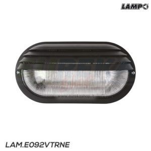 PLAFONIERA IP44 E27 230V S/LAMP. NERO