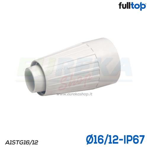 RACC TUBO-GUAINA D16/12 IP67/65 GRIGIO