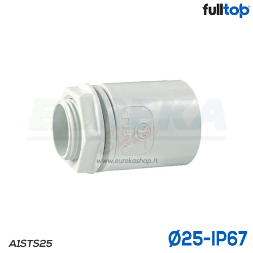 RACC TUBO-SCAT D25 M25X1,5 IP67 GRIGIO