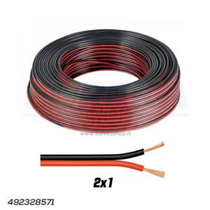 PIATTINA 2 X 1.00 ROS/NER BOBINA DA 100MT