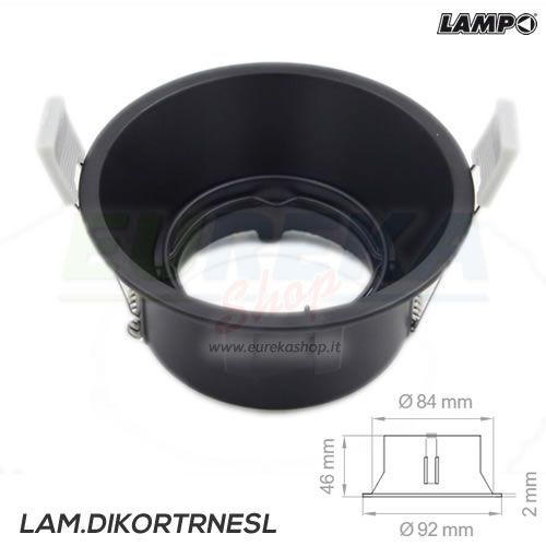 20740 DICR.ORIENT TONDO 230V NERO