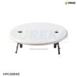 COPERCHIO ROTONDO D76MM +GRIFFE BIANCO