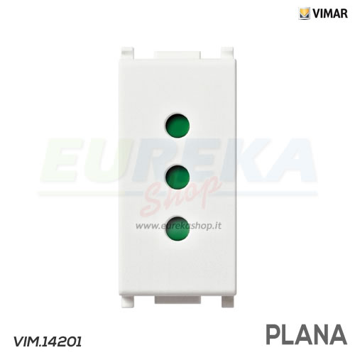 PRESA 2P+T 10A P11 BIANCO