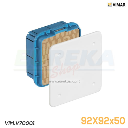 SCATOLA DERIVAZIONE INCASSO 92X92X50MM