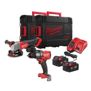 M18 FPD3 + M18 FSAG125X, 2 Batterie 18V 5 Ah