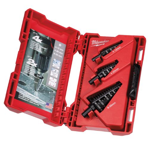 21606 SET FRESE A GRADINO 1x4 -12/1mm, 1x4-20/2mm, 1x6-35/2-3mm.