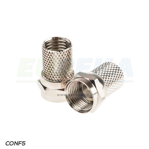 20767 CF121 Connettore F vite cavo 5,0 mm 100Pz.